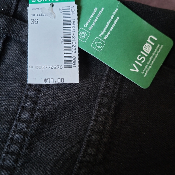 Simons Black Jeans 36x32 - Picture 7 of 10